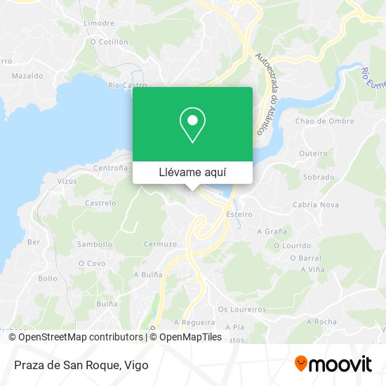 Mapa Praza de San Roque
