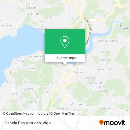 Mapa Capela Das Virtudes