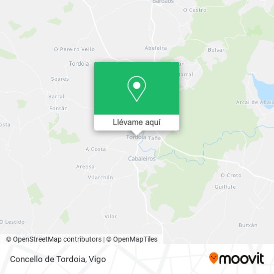 Mapa Concello de Tordoia