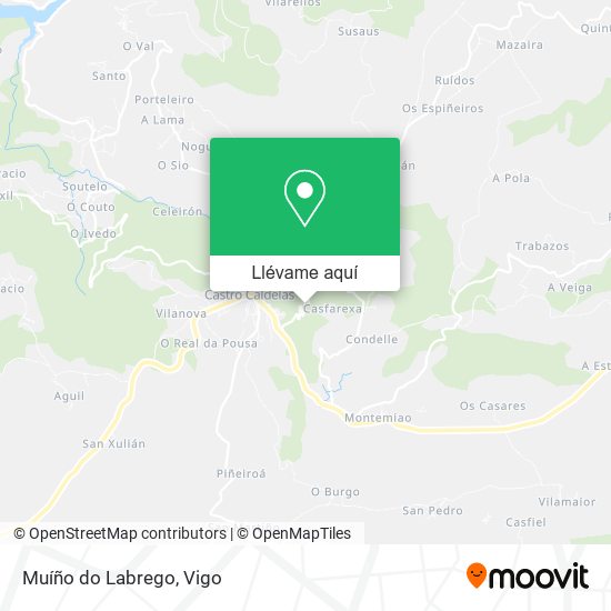 Mapa Muíño do Labrego