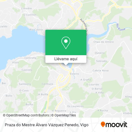 Mapa Praza do Mestre Álvaro Vázquez Penedo