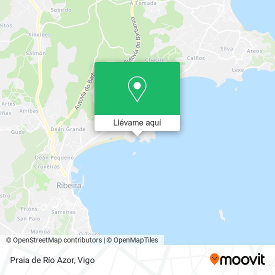 Mapa Praia de Río Azor