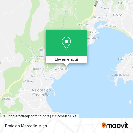 Mapa Praia da Mercede