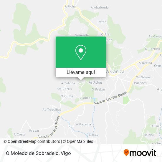 Mapa O Moledo de Sobradelo
