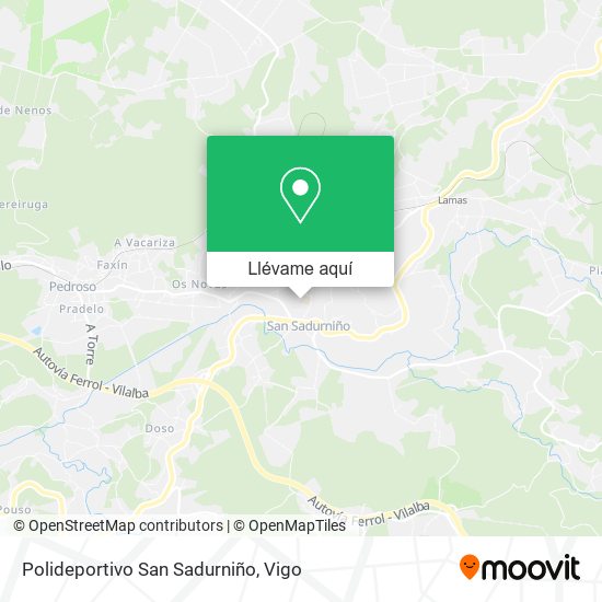 Mapa Polideportivo San Sadurniño