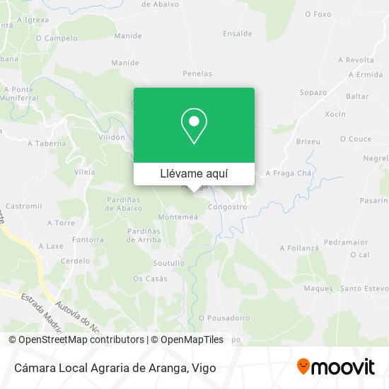 Mapa Cámara Local Agraria de Aranga