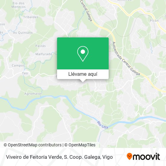 Mapa Viveiro de Feitoría Verde, S. Coop. Galega