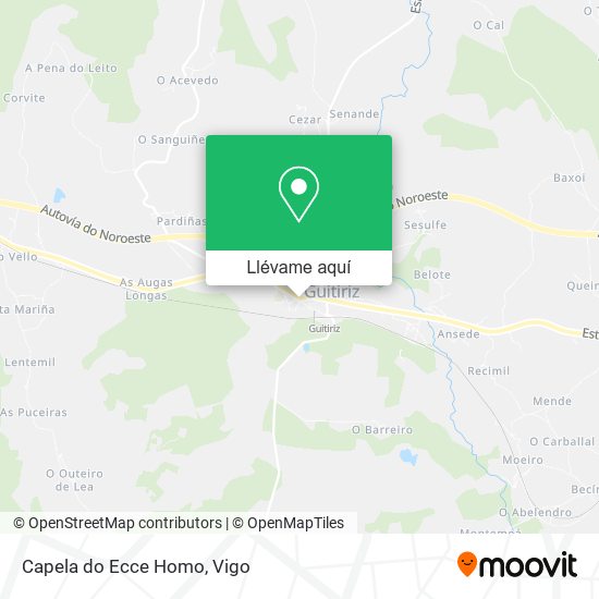 Mapa Capela do Ecce Homo