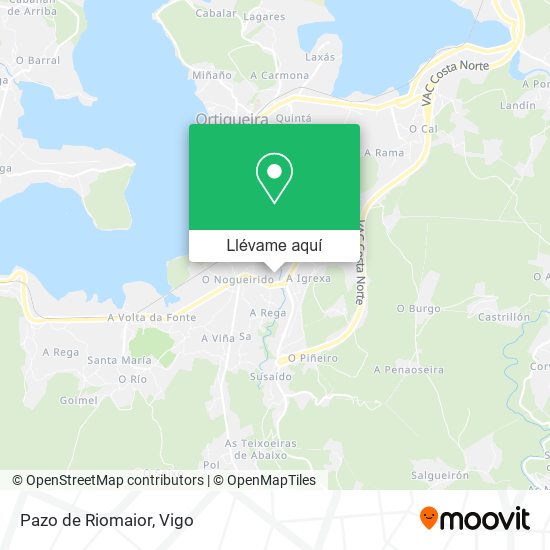Mapa Pazo de Riomaior