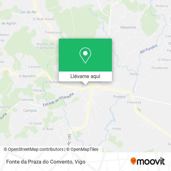 Mapa Fonte da Praza do Convento