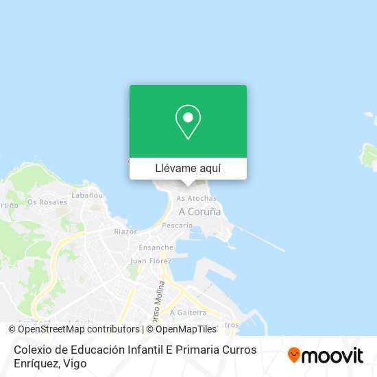 Mapa Colexio de Educación Infantil E Primaria Curros Enríquez