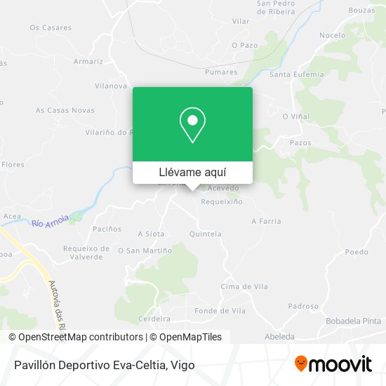 Mapa Pavillón Deportivo Eva-Celtia