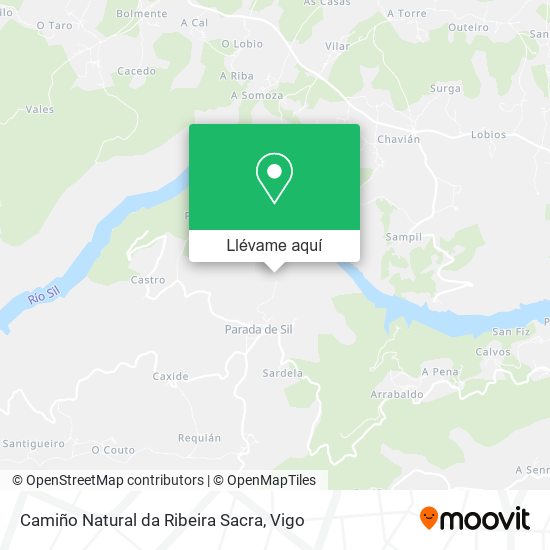 Mapa Camiño Natural da Ribeira Sacra