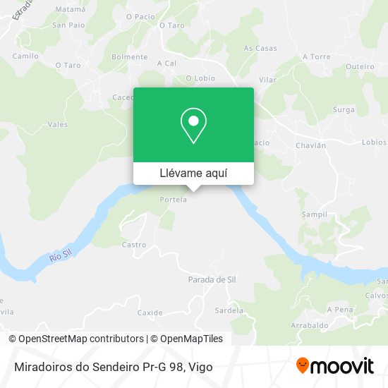 Mapa Miradoiros do Sendeiro Pr-G 98