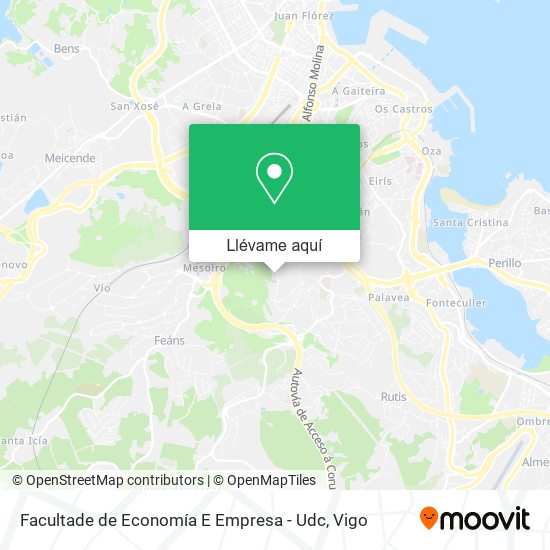 Mapa Facultade de Economía E Empresa - Udc