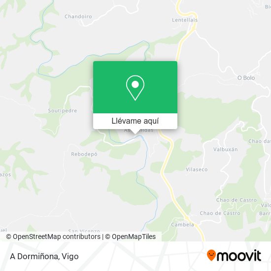 Mapa A Dormiñona