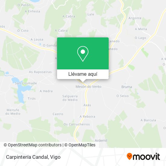 Mapa Carpintería Candal