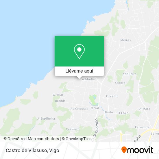 Mapa Castro de Vilasuso