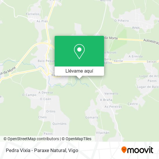 Mapa Pedra Vixia - Paraxe Natural