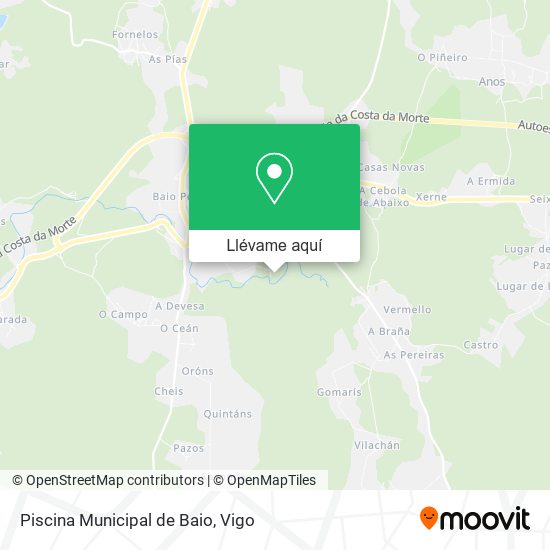 Mapa Piscina Municipal de Baio