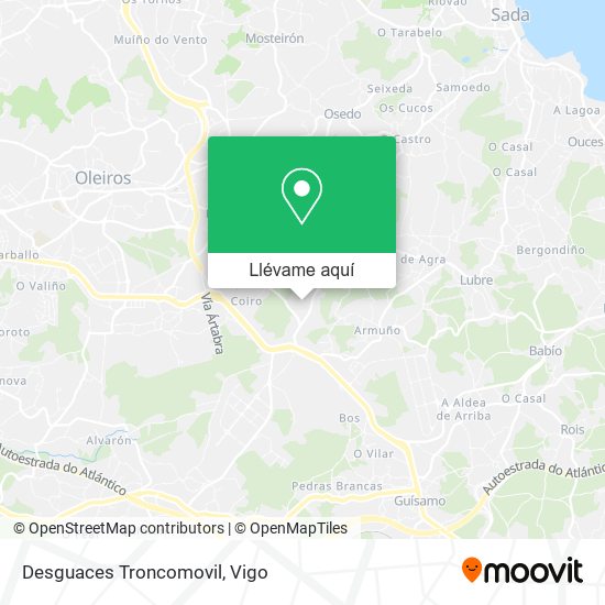 Mapa Desguaces Troncomovil