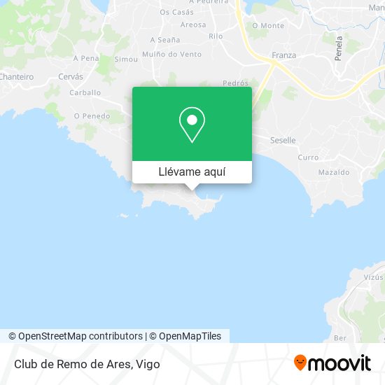 Mapa Club de Remo de Ares