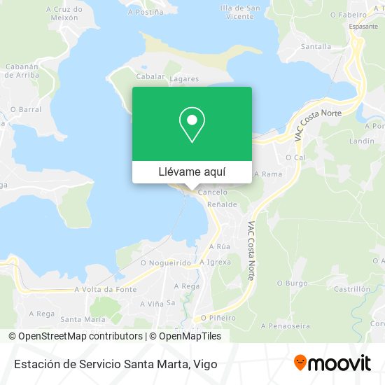 Mapa Estación de Servicio Santa Marta