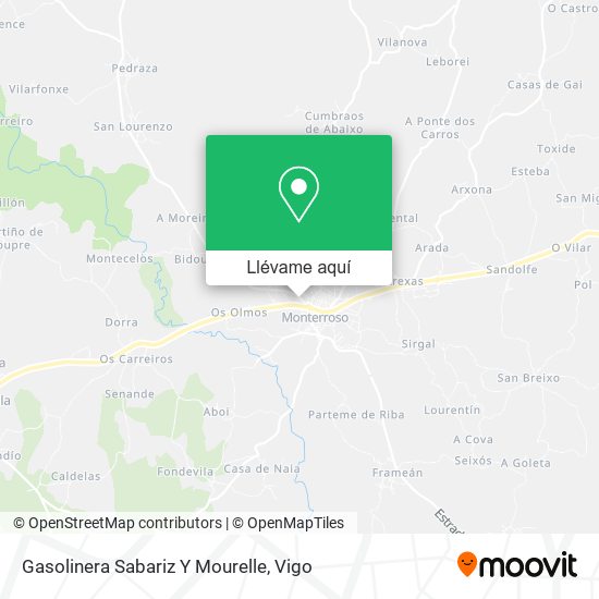Mapa Gasolinera Sabariz Y Mourelle