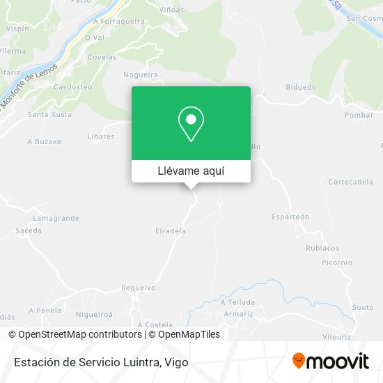 Mapa Estación de Servicio Luintra