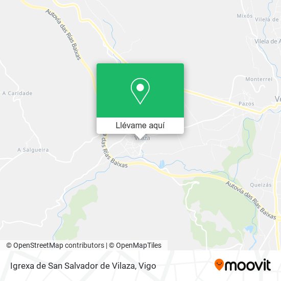 Mapa Igrexa de San Salvador de Vilaza