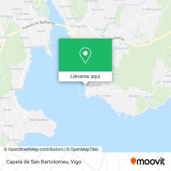 Mapa Capela de San Bartolomeu