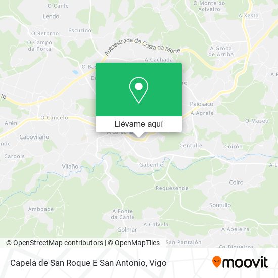 Mapa Capela de San Roque E San Antonio