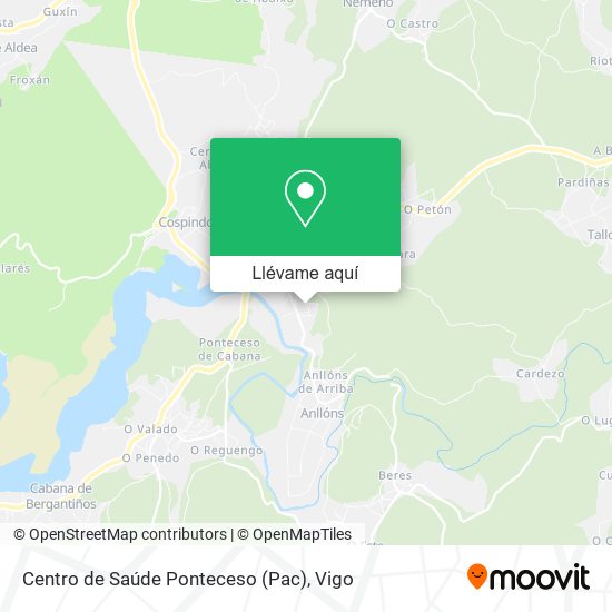 Mapa Centro de Saúde Ponteceso (Pac)