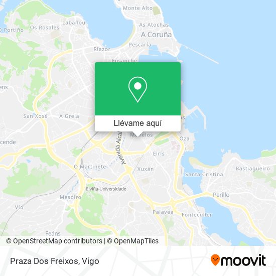 Mapa Praza Dos Freixos