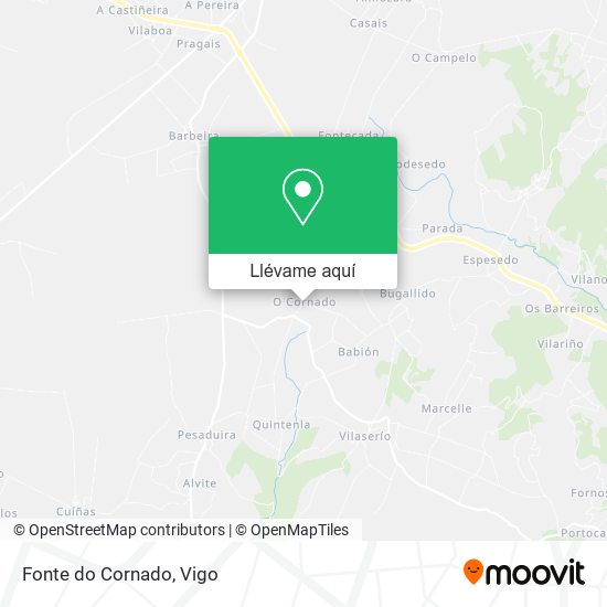 Mapa Fonte do Cornado