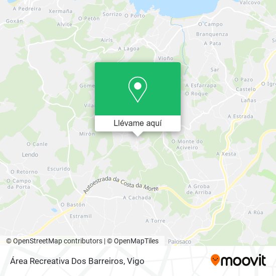 Mapa Área Recreativa Dos Barreiros
