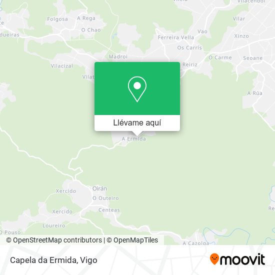 Mapa Capela da Ermida
