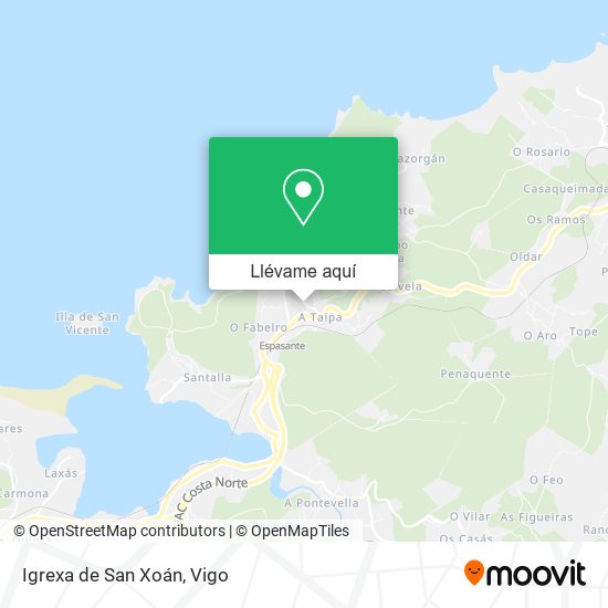 Mapa Igrexa de San Xoán