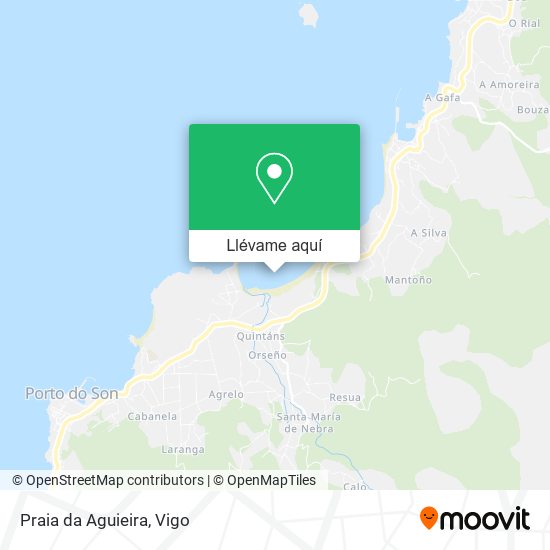 Mapa Praia da Aguieira