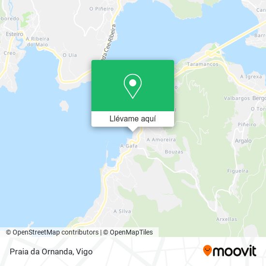 Mapa Praia da Ornanda