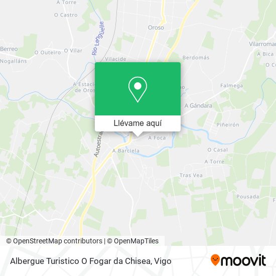 Mapa Albergue Turistico O Fogar da Chisea