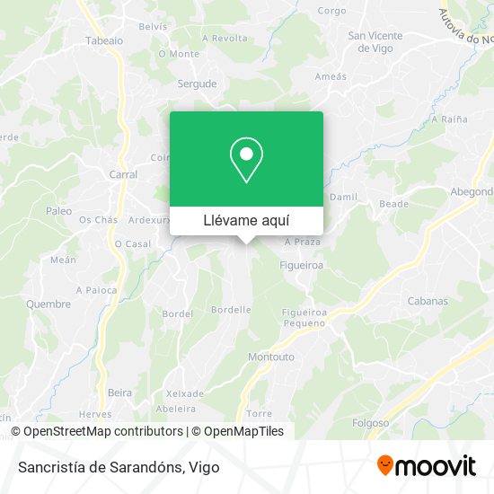 Mapa Sancristía de Sarandóns