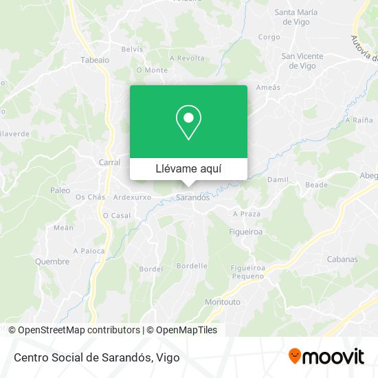 Mapa Centro Social de Sarandós
