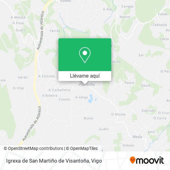 Mapa Igrexa de San Martiño de Visantoña