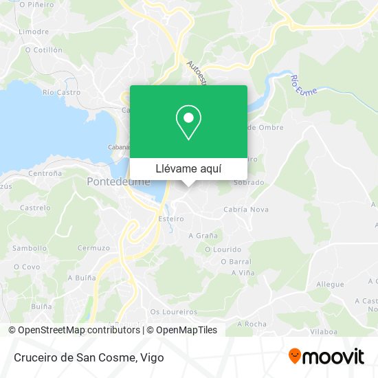 Mapa Cruceiro de San Cosme