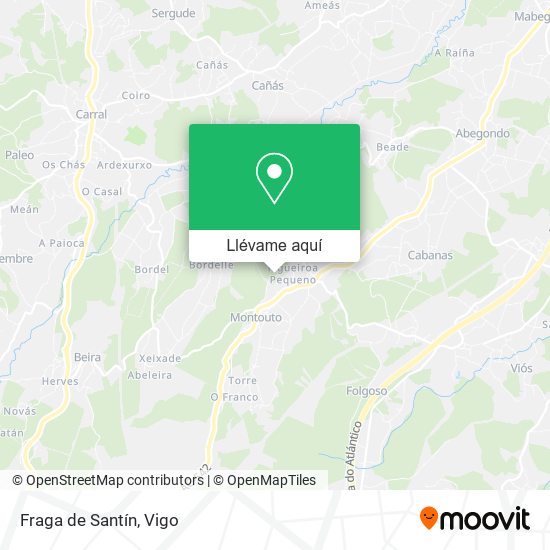 Mapa Fraga de Santín