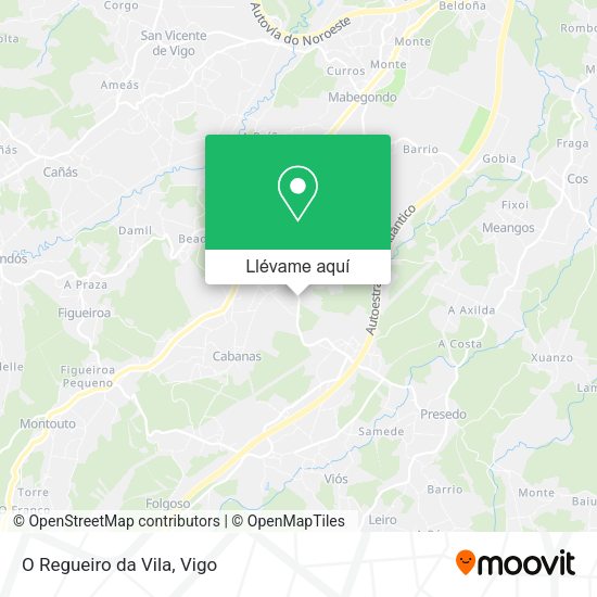 Mapa O Regueiro da Vila