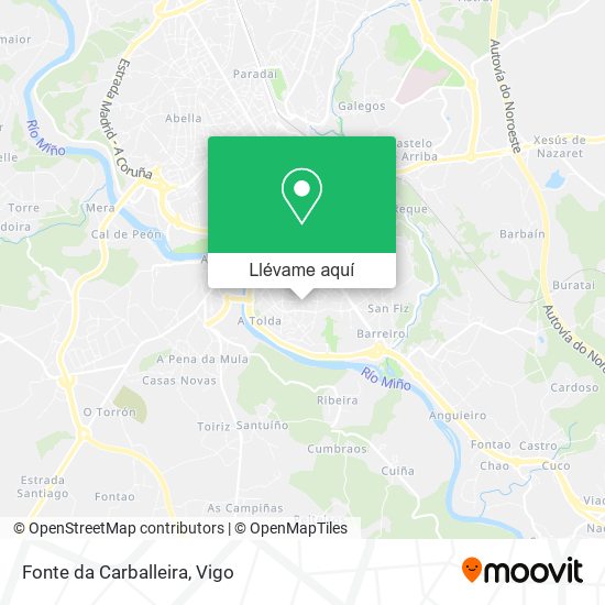 Mapa Fonte da Carballeira