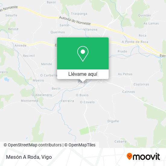 Mapa Mesón A Roda