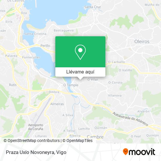 Mapa Praza Uxío Novoneyra